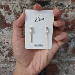 NWT 925 Silver Minimalist Mismatched Earrings